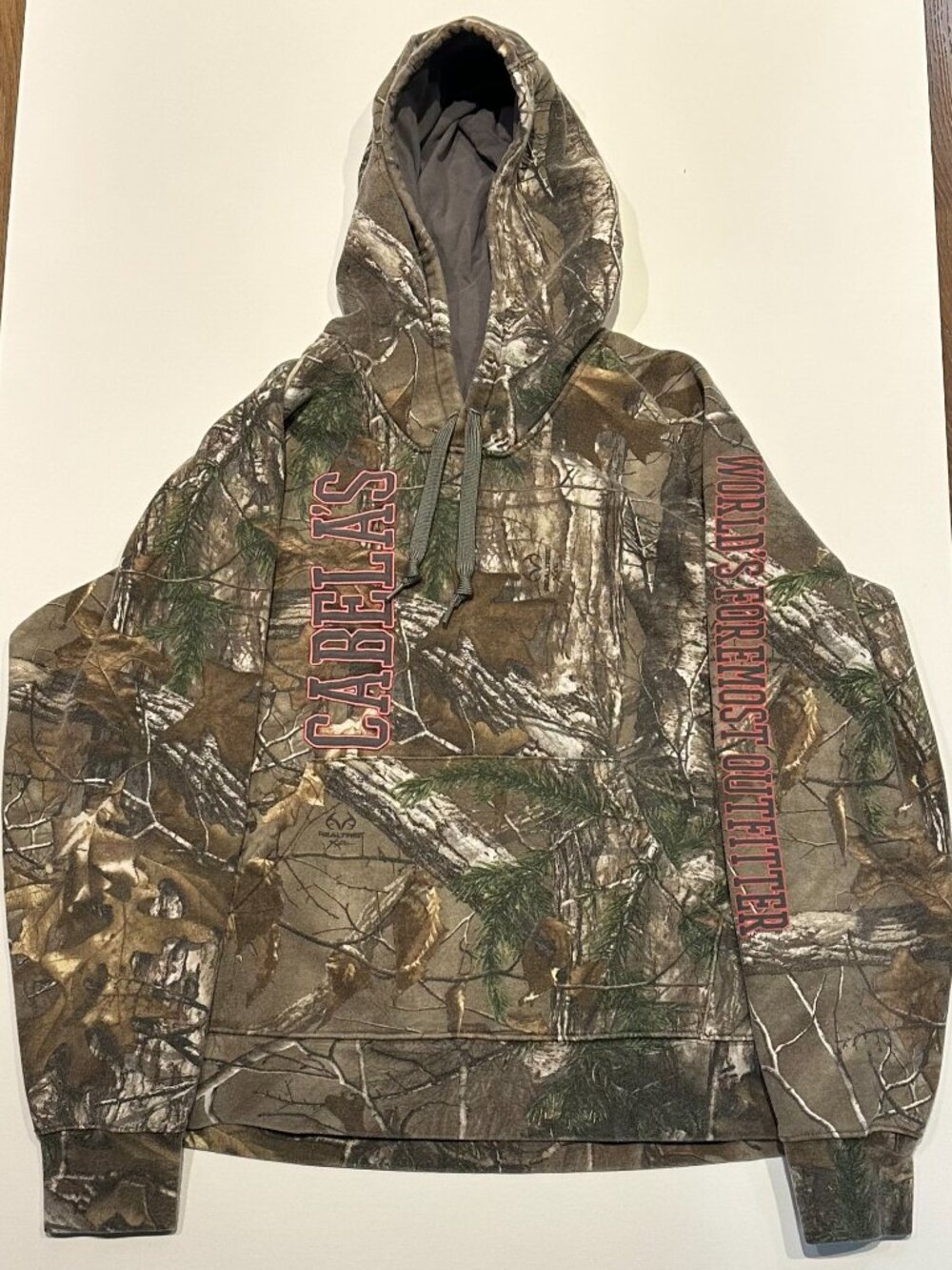 Cabela's Camo Hoodie Girl's XL